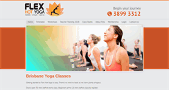 Desktop Screenshot of flexhotyoga.com.au